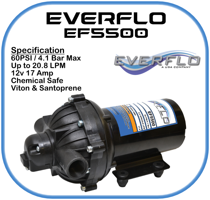 Everflo EF5500 Demand  Pump 12 Volt